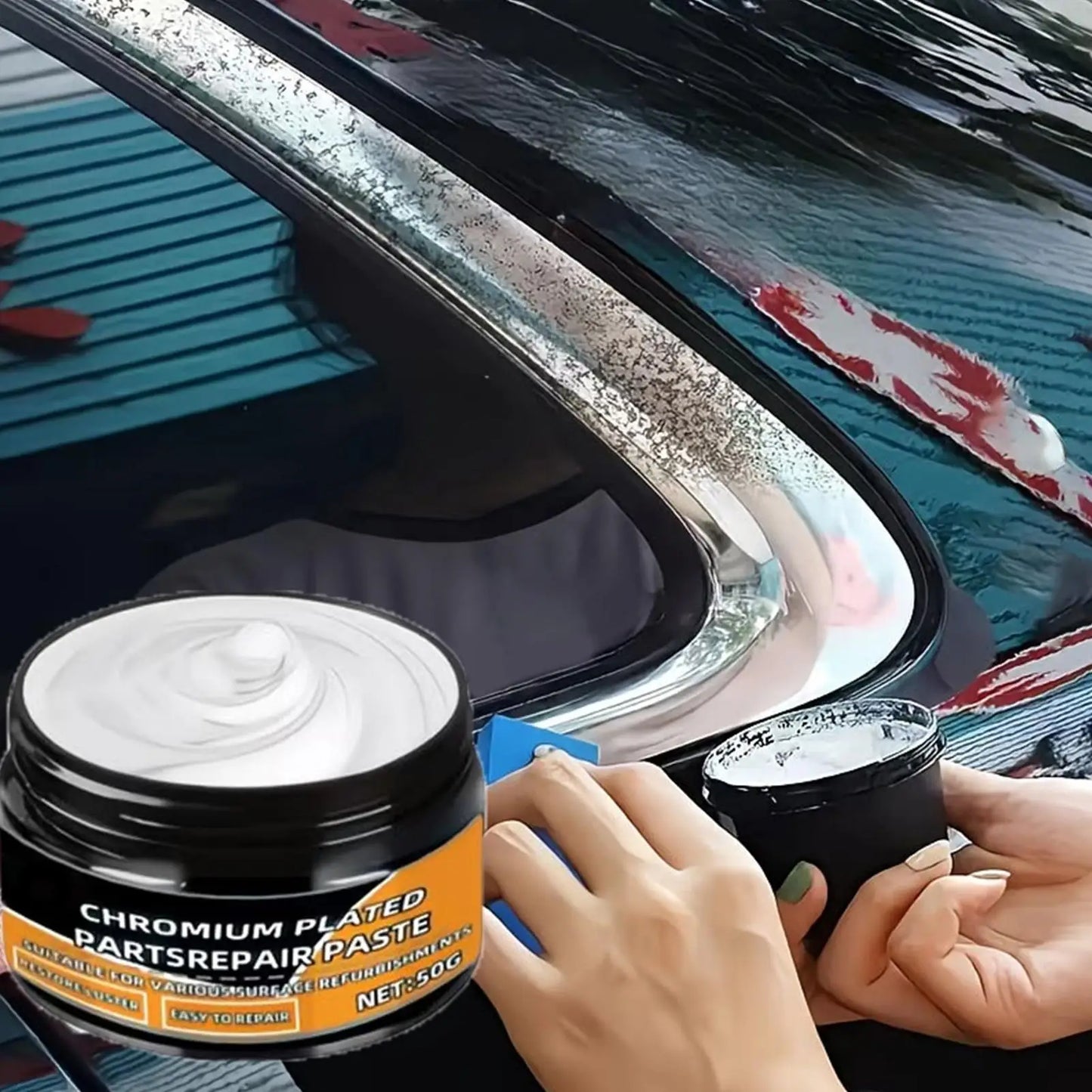 Chrome Polish Metal Repair Cream 50g – Scratch & Rust Remover