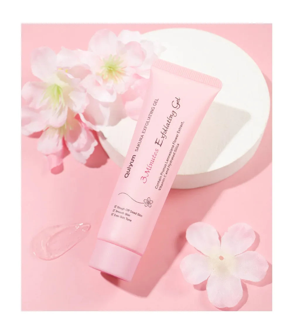 Sakura Exfoliating Peeling Gel Facial Scrub Moisturizing Nourishing Repair Scrubs Face Cream Beauty Skin Care 30g/50g Peaceful Pleasures Health and Wellness 30g