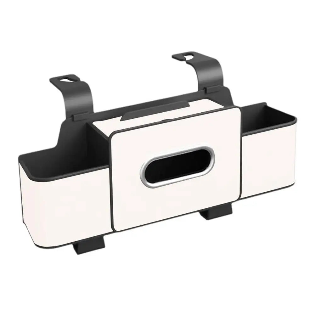 Car Seatback Storage Box Multi-Function Tissue Holder Car Cup Holder Seatback Storage Compartment Interior Decorative Hook Peaceful Pleasures Health and Wellness D