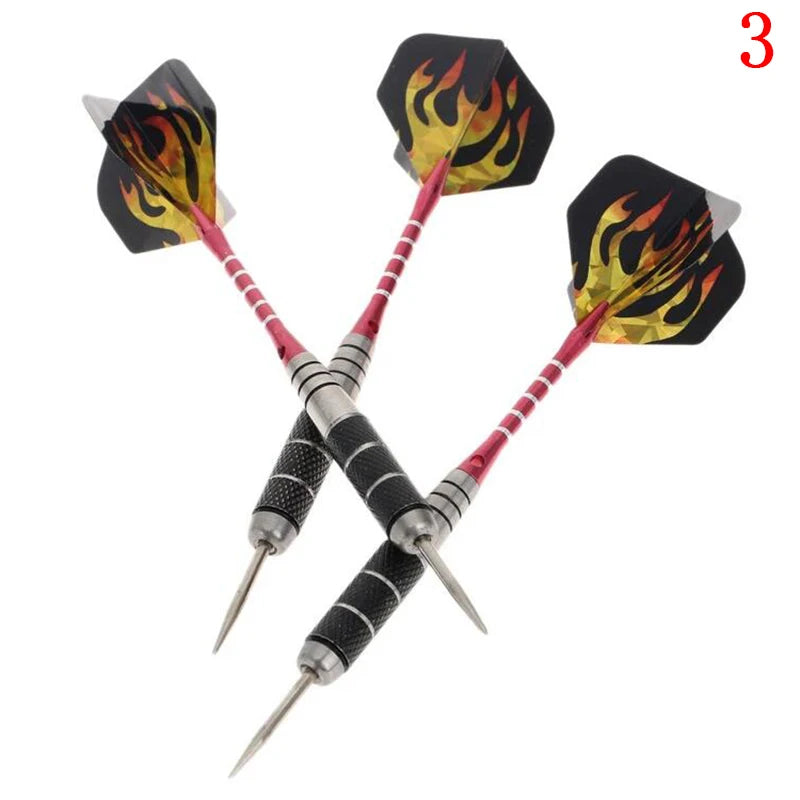 3 Pieces Anti-fall Steel Shaft Darts Set Peaceful Pleasures Health and Wellness C