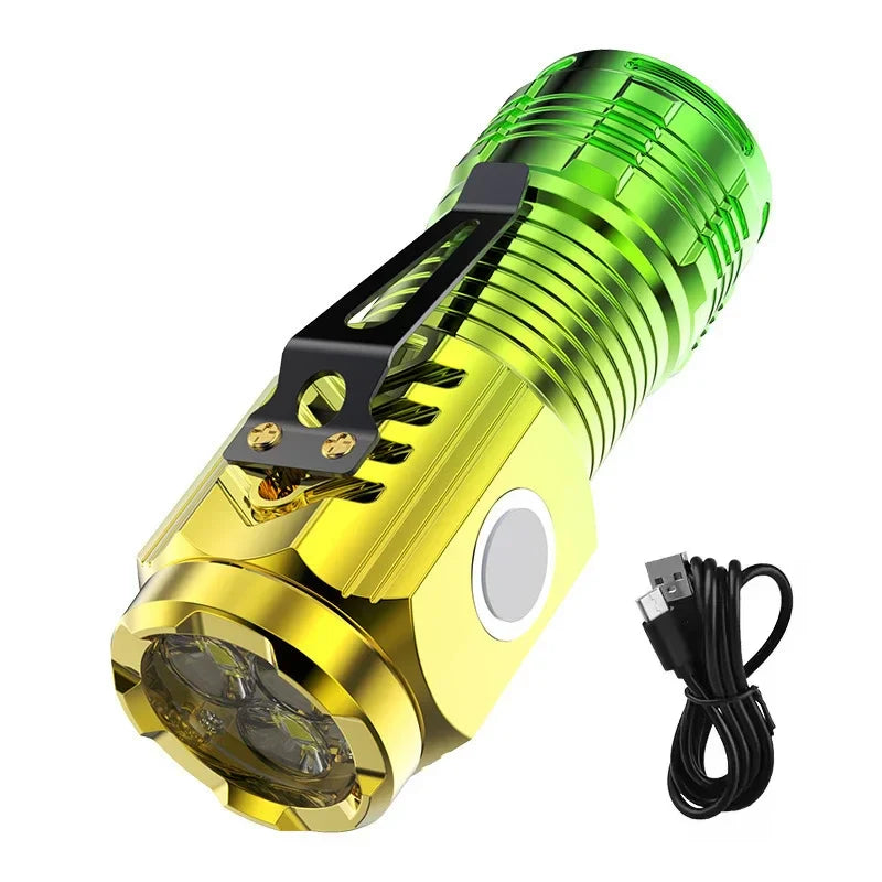 KDULIT 9-LED Mini Rechargeable Flashlight 1500LM Pocket Torch