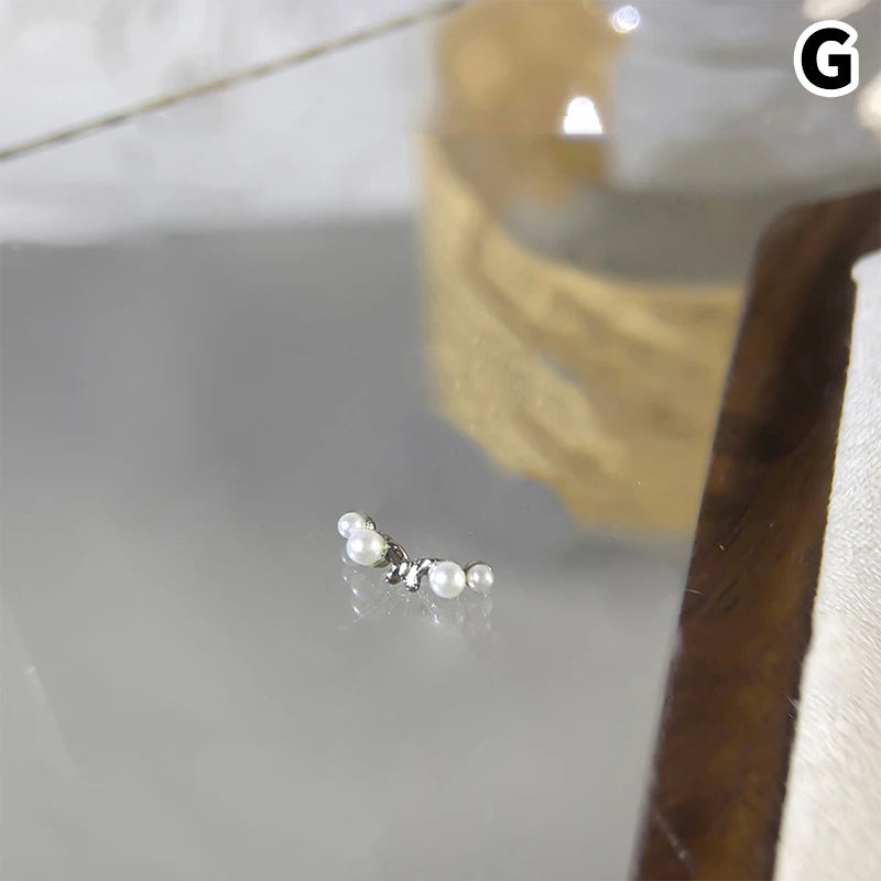 New Butterfly Zircon Rhinestone Nail Accessories Sparkling Bow Tie Chain Luxury French Nail Decoratio Peaceful Pleasures Health and Wellness G