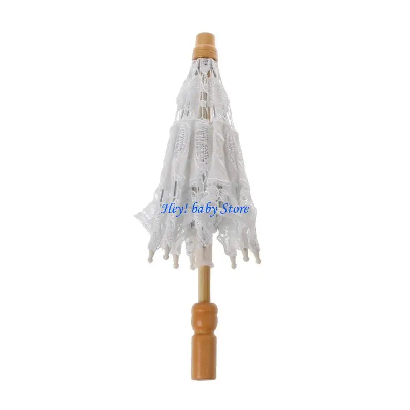 Mini White Lace Parasol Umbrella – Baby Photography Prop
