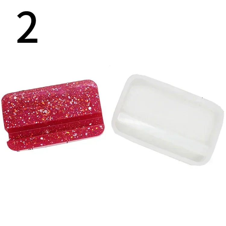 Creative Circular Square Phone Holder Silicone Mold DIY Handmade