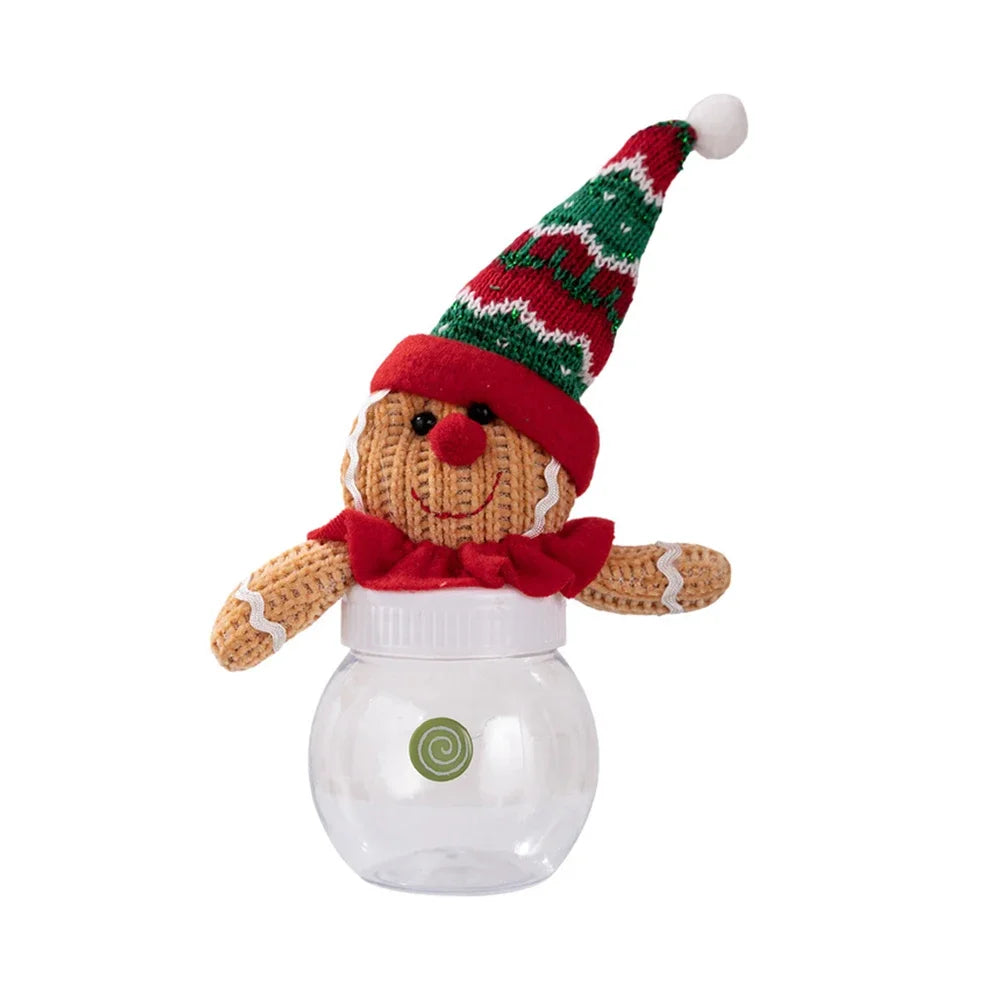 Christmas Candy Jar Biscuit Man Design – Holiday Treat Storage