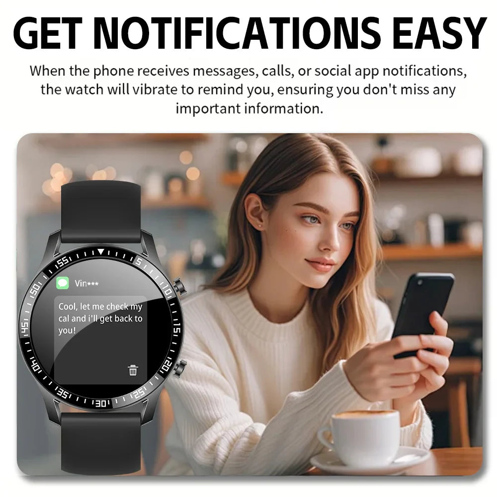 ERUN Men's Smartwatch – Bluetooth Calling & Sports Tracker