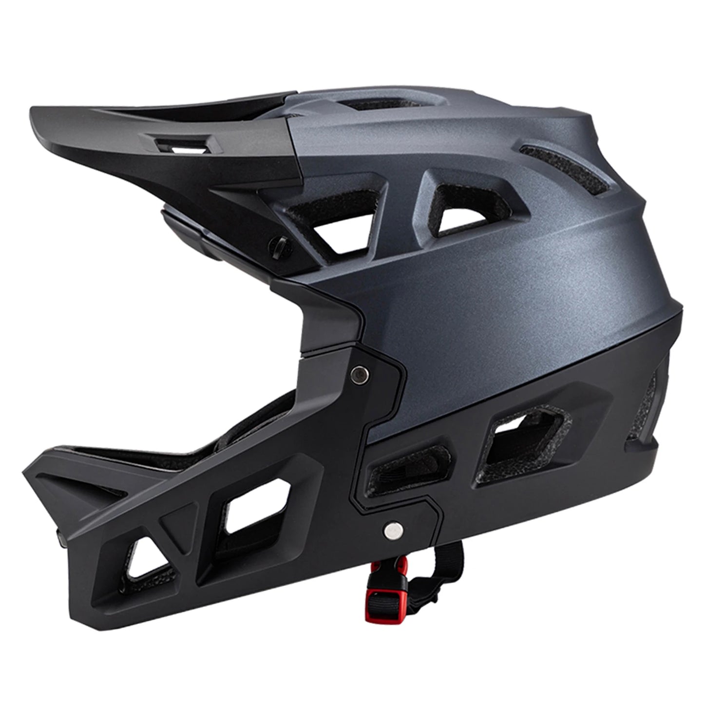 Full Face Mountain Bike Helmet Adult Racing Downhill MTB Helmet for Men/Women Adult Mountain Bike Helmet with Visor Peaceful Pleasures Health and Wellness Dark gray M