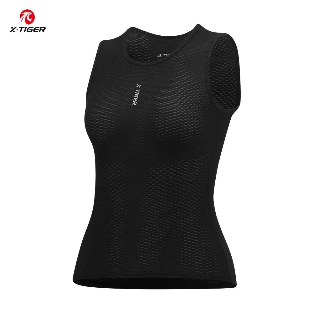 X-TIGER Women's Sleeveless Cycling Base Layer Vest | Quick Dry