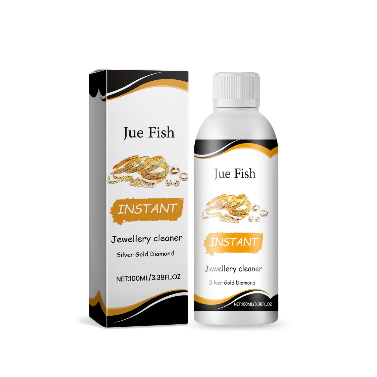 Jue-Fish Jewelry Cleaner Solution – Tarnish Remover 100ml