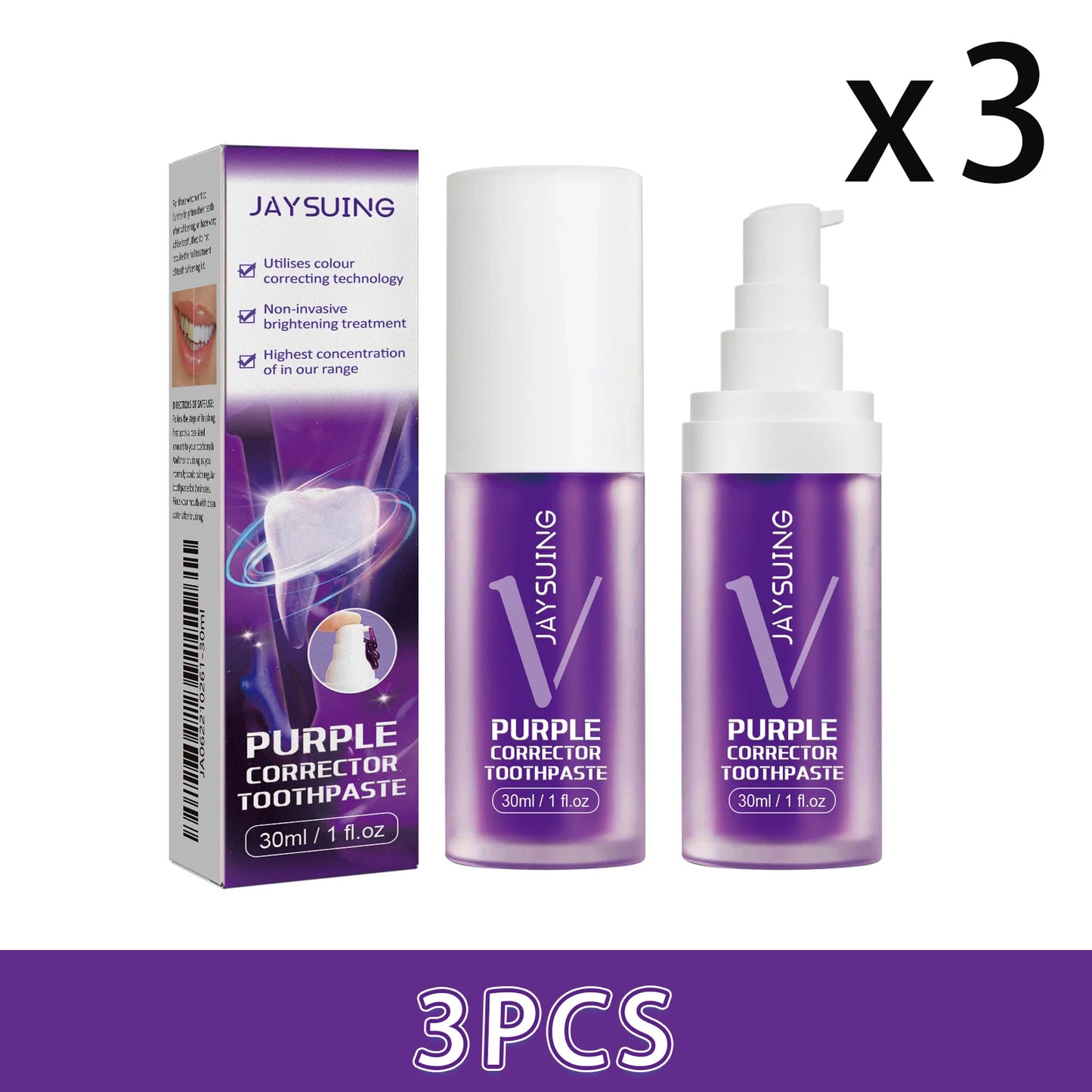 Jaysuing Purple Toothpaste | Whitening & Stain Removal