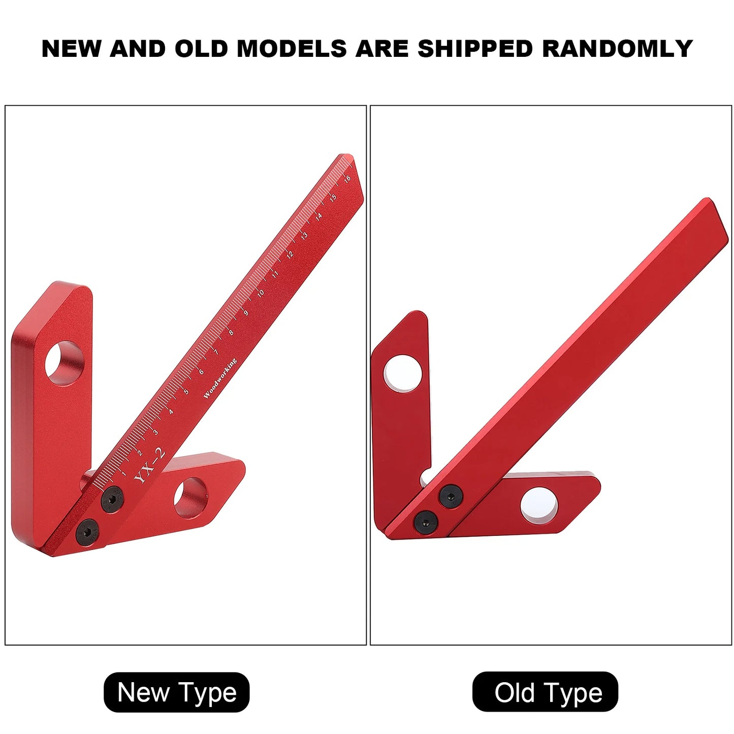 45 90 Degrees Carpenter Right Angle Line Gauge Round Heart Ruler