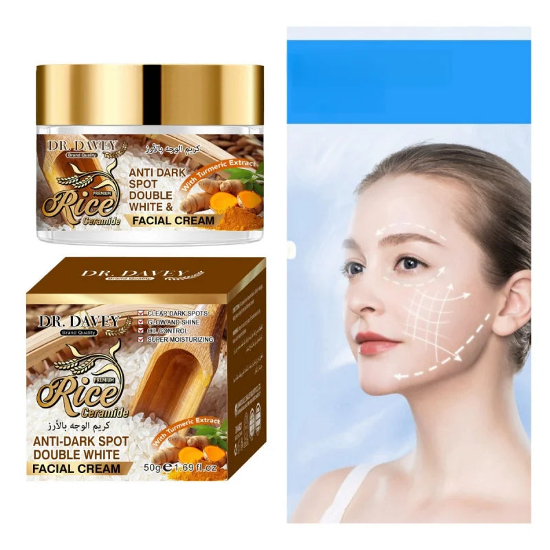 Rice CreamRice facial cream Moisturizing and Nourishing Facial Moisturizing Lotion Moisture Replenishment Four Seasons Men and W Peaceful Pleasures Health and Wellness