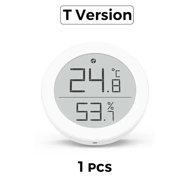 Qingping Indoor Temperature Humidity Monitor T Version Thread/BLE High-precision E-Link INK Thermometer work with Apple HomeKit Peaceful Pleasures Health and Wellness 1 pc