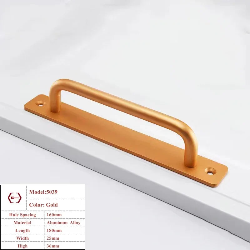 Aluminium Alloy Barn Door Cabinet Handle & Drawer Pull Set