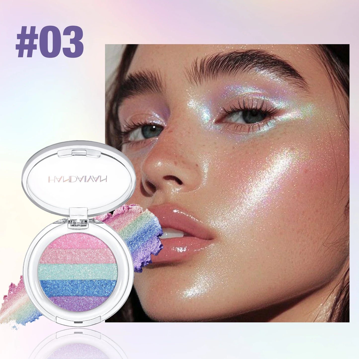 Handaiyan 5-Color Chameleon Eyeshadow & Highlight Palette