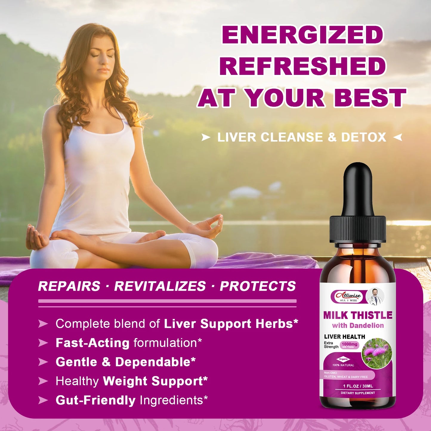 Liquid Milk Thistle Liver Support – Silymarin & Dandelion Peaceful Pleasures Health and Wellness