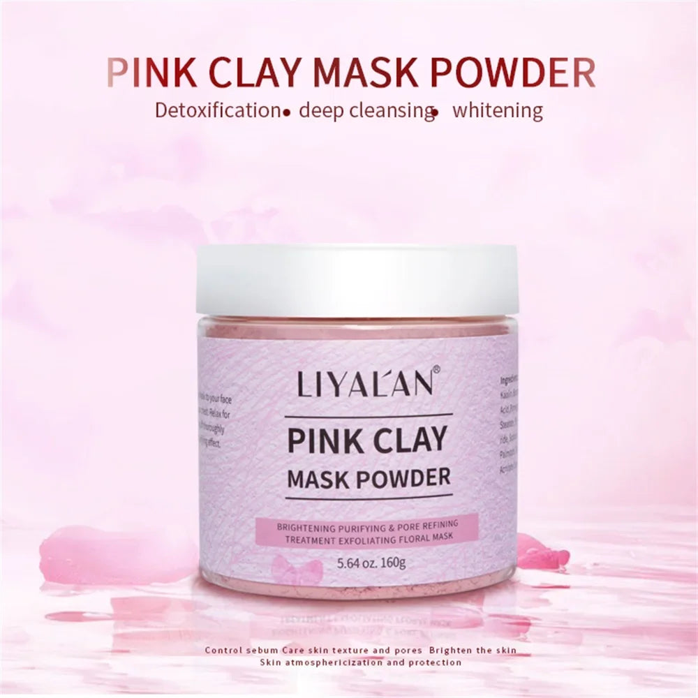 Pink Clay Mask Powder – Pore Purifying & Brightening Peaceful Pleasures Health and Wellness