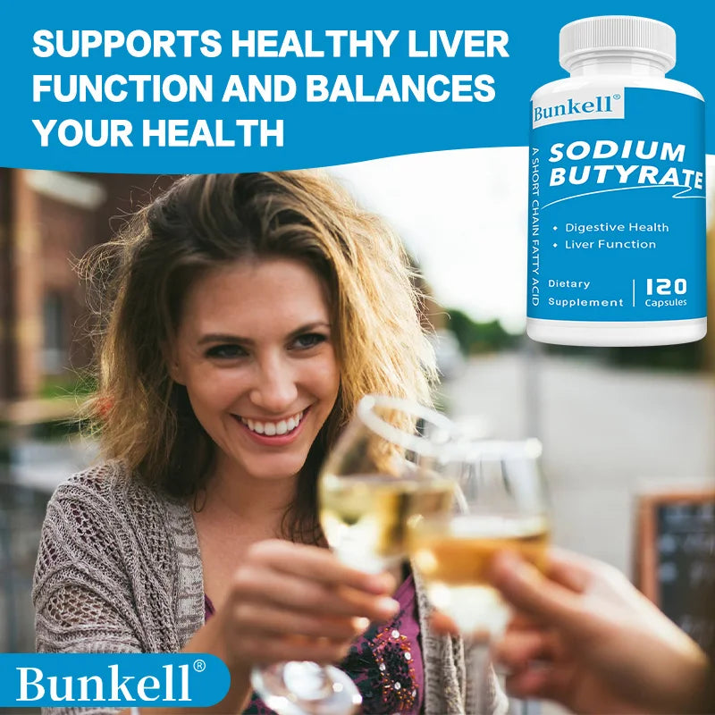 Sodium Butyrate Gut Health Supplement – 120 Vegan Capsules