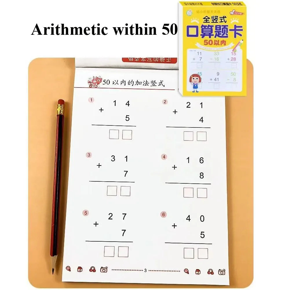 Addition Subtraction Within 100 Maths Workbook Primary School