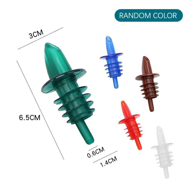 10-Pack Bottle Pourers & Stoppers for Liquor, Wine & Oil