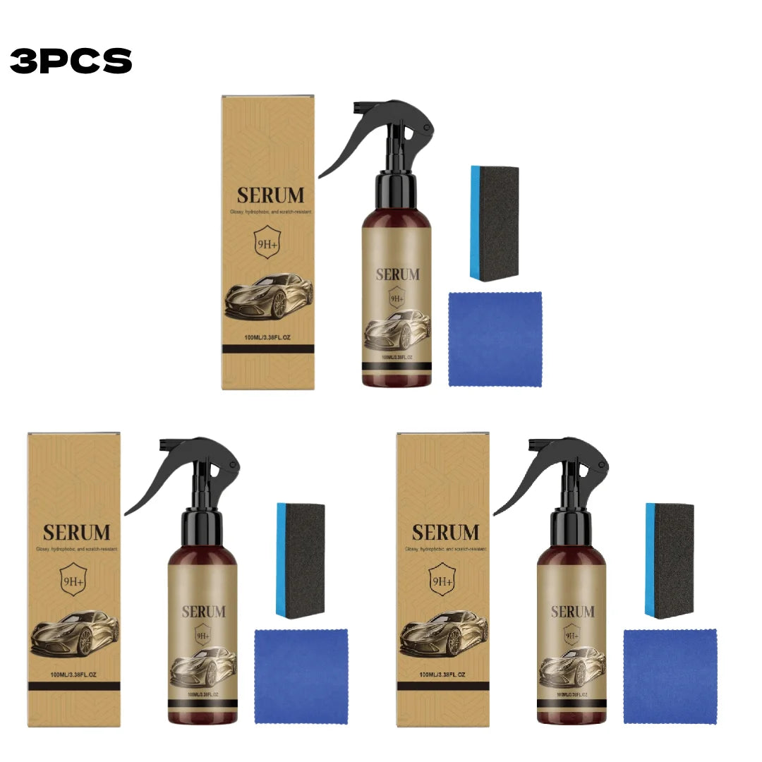 Car Ceramic Coating Kit Cleaning Maintenance Paint Protection Anti Scratch Hydrophobic Shine Long Lasting For All Cars Home Peaceful Pleasures Health and Wellness 3PCS