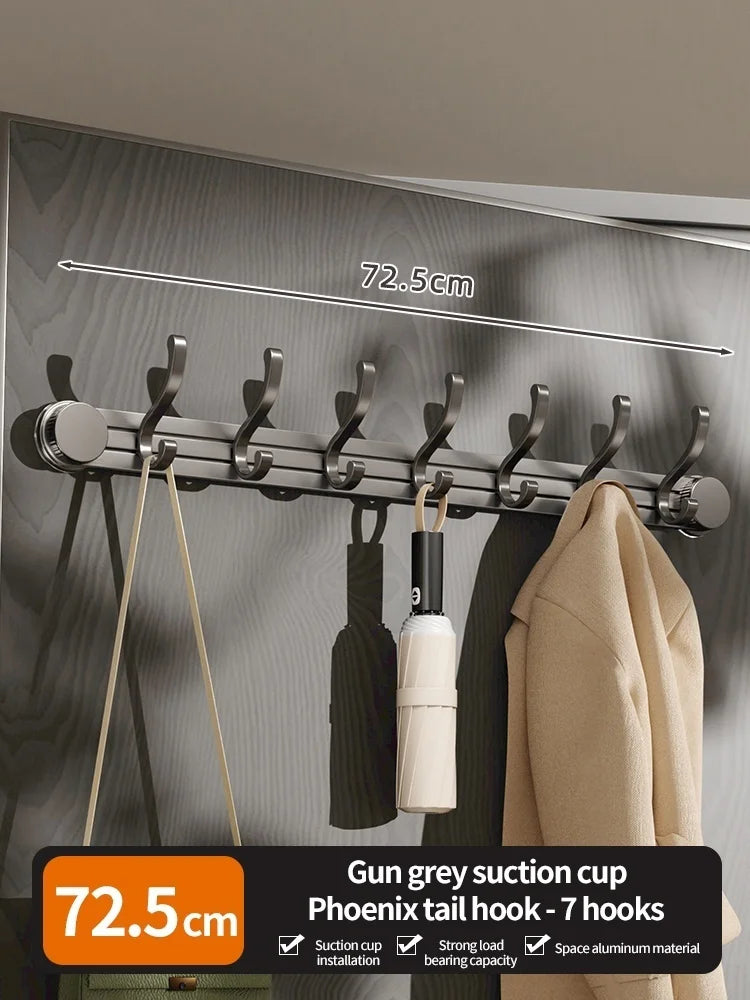 Wall Mount Suction Cup Hooks – No-Drill Set of 7 | Bathroom