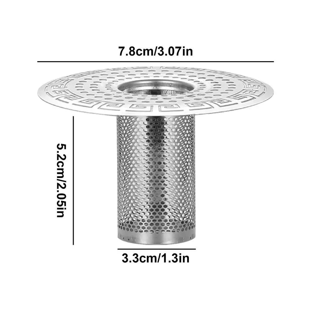 Stainless Steel Drain Hair Catcher & Sink Strainer Filter