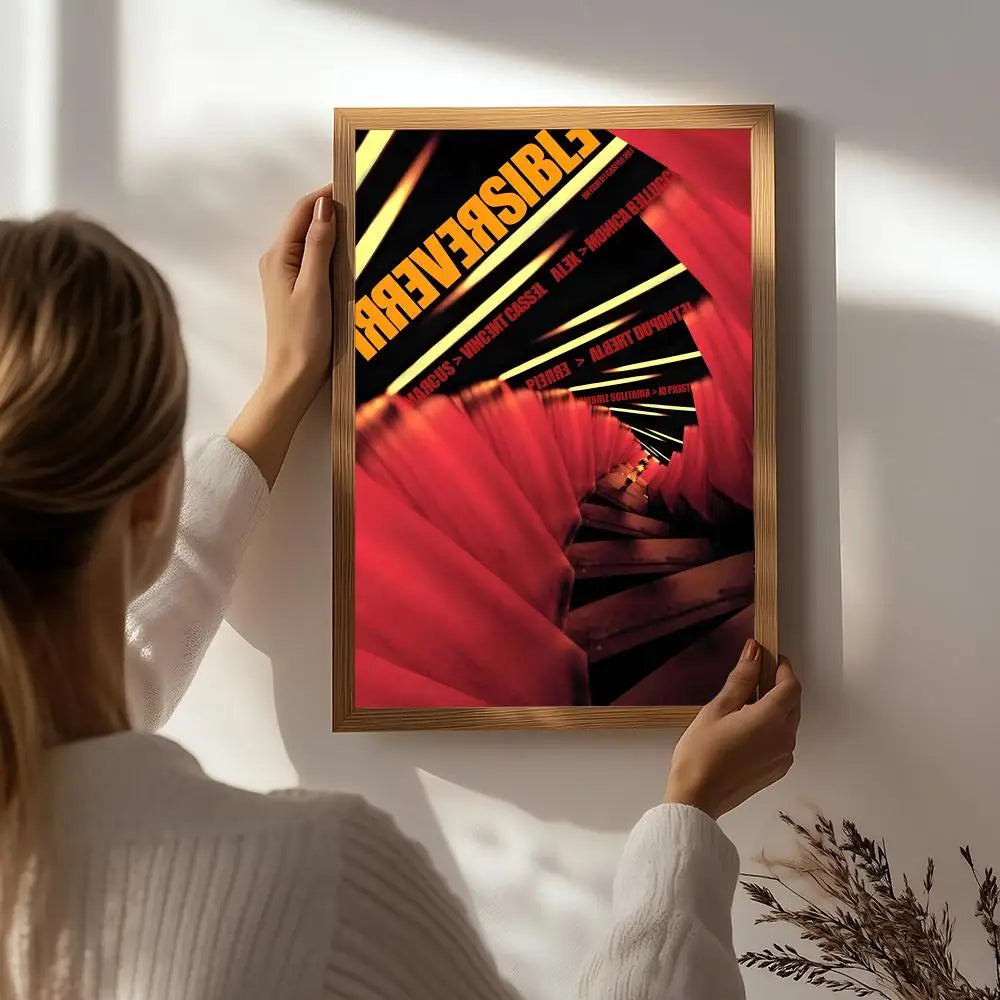 Irreversible Movie Poster HD Self-Adhesive Waterproof Wall Art Movie Wall Poster Peaceful Pleasures Health and Wellness White2 21X30cmNoframe