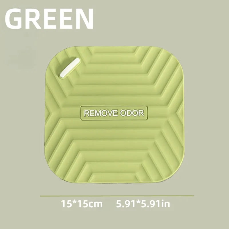 Silicone Anti Odor Floor Drain Deodorant Pad Toilet Pad Bathroom Anti Odor Sewer Deodorant Cover Water Stopper Bathroom Products Peaceful Pleasures Health and Wellness green
