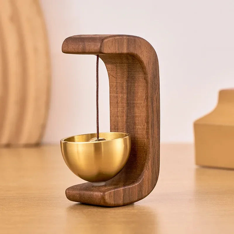 C-Shape Magnetic Wind Chime | Brass Finish | Housewarming Gift
