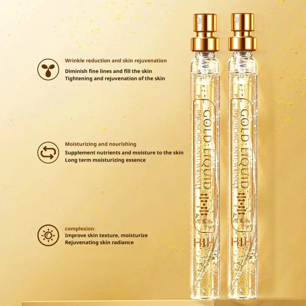 Elastic Golden Protein Peptide Collagen Essence Set Lifting Firming Moisturizing Face Skin Care Serum Thread For All Skin Types Peaceful Pleasures Health and Wellness