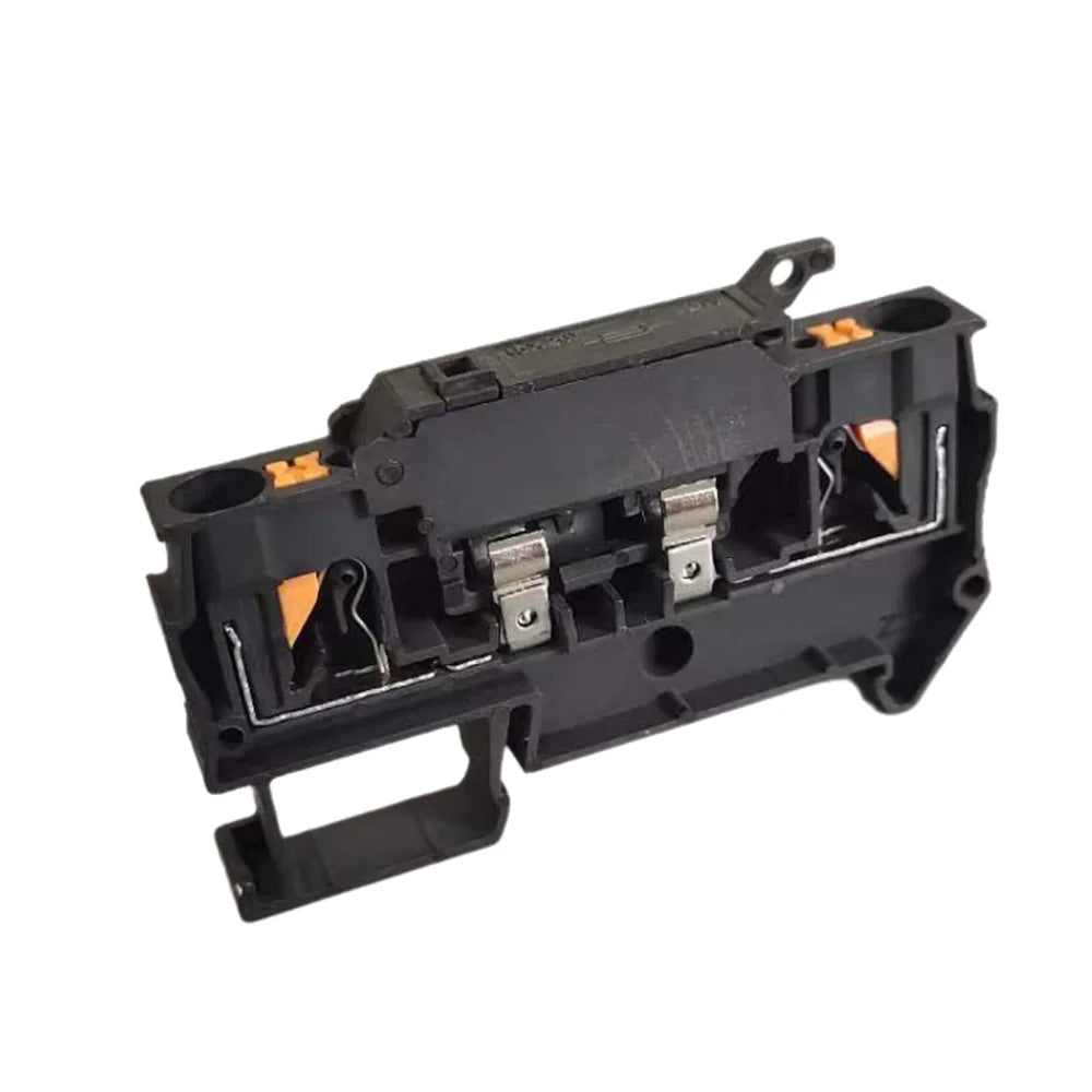 10Pcs PTC4-HESI Fush Terminal Block Disconnect Lever Push-in Connector Din Mount with 5x20mm 0.5A-10A Fuse PTC 4-HESI Peaceful Pleasures Health and Wellness PTC4-HESI Black With 1A fuse