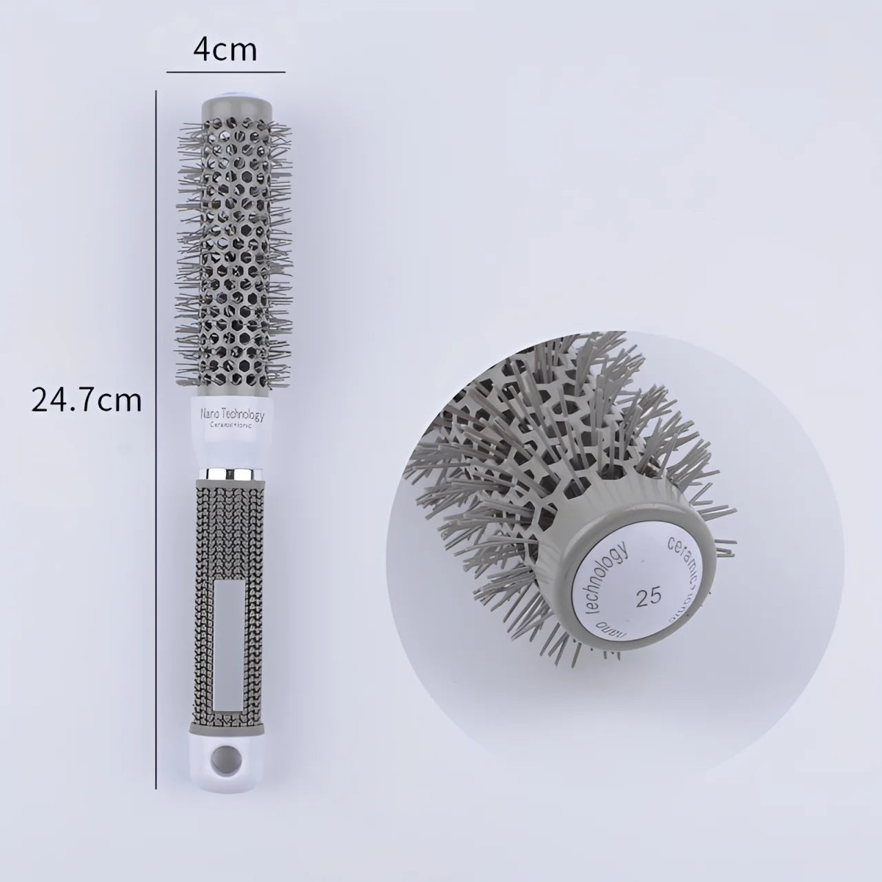 Ceramic Ion Round Styling Brush – Frizz-Free Blowout