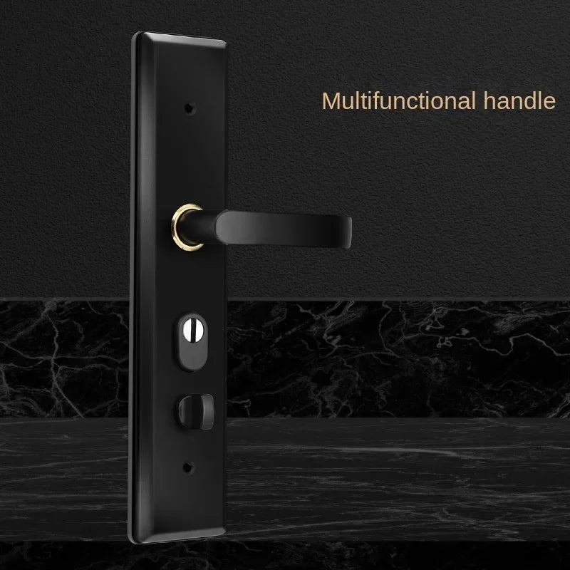 Anti-Theft Door Lock Set – Stainless Steel Handle & Keys