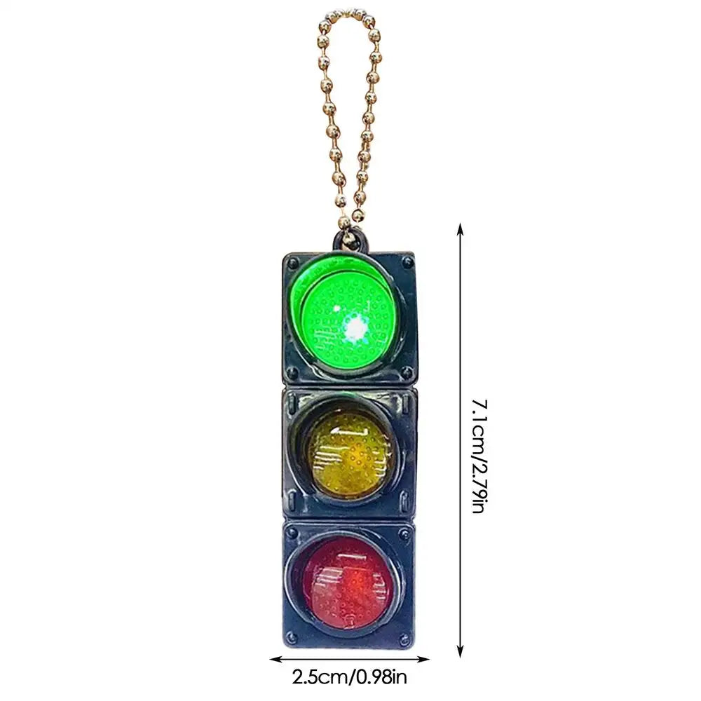 1Pcs Simulation Electronic Traffic Light Keychain Pendant Mini Pedestrian Light LED Light-emitting Toy Kids Cognitive Toy Gift Peaceful Pleasures Health and Wellness 02
