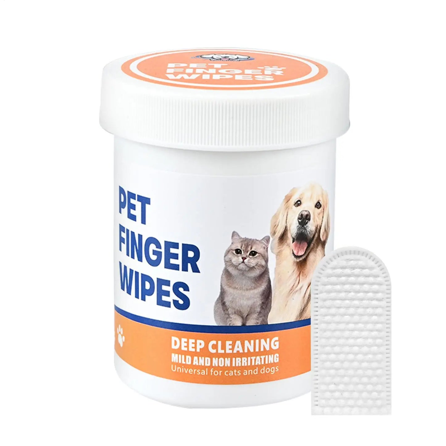 Pet Ear Cleaning Finger Wipes for Dogs & Cats – Plant-Based