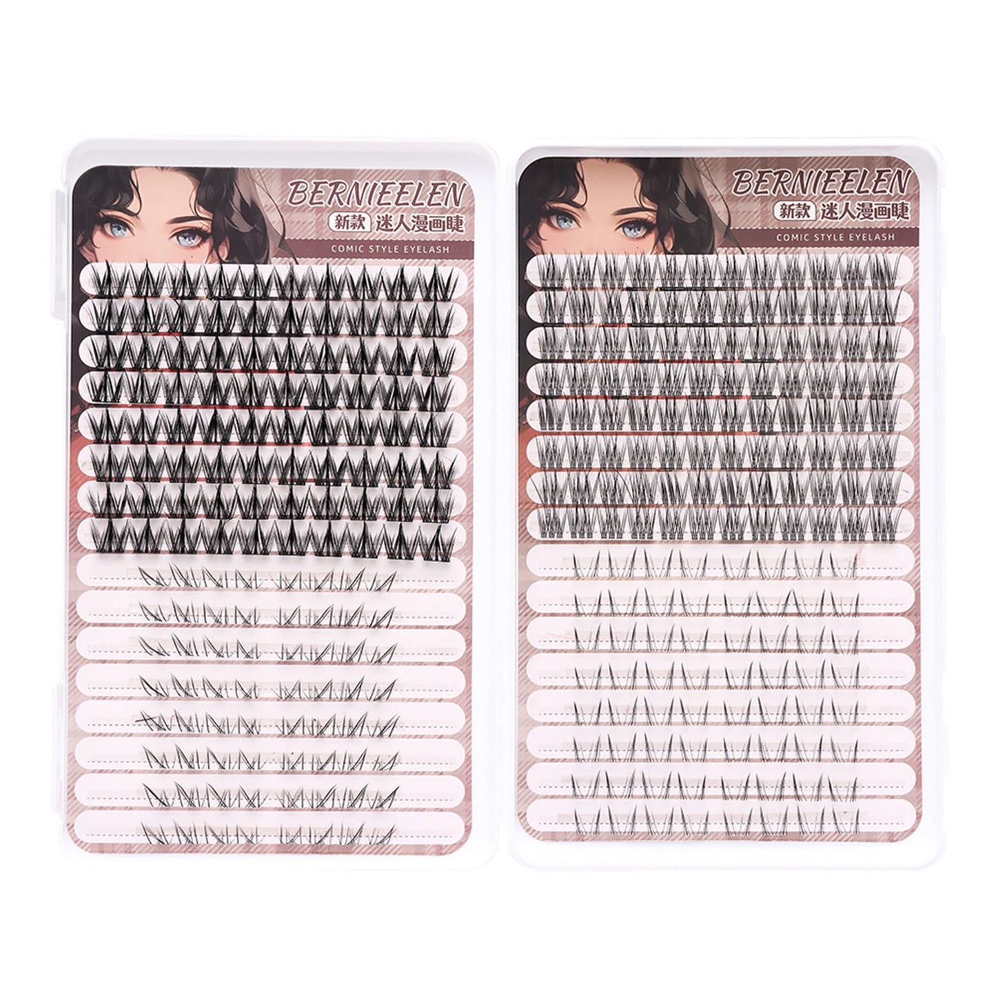 Manga Cluster False Lashes 10–16mm Fluffy Fairy DIY Extensions