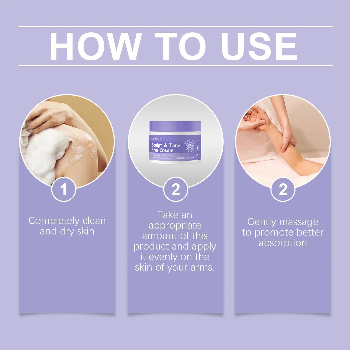 OceAura Firming Arm Cream – Anti-Wrinkle & Skin Brightening