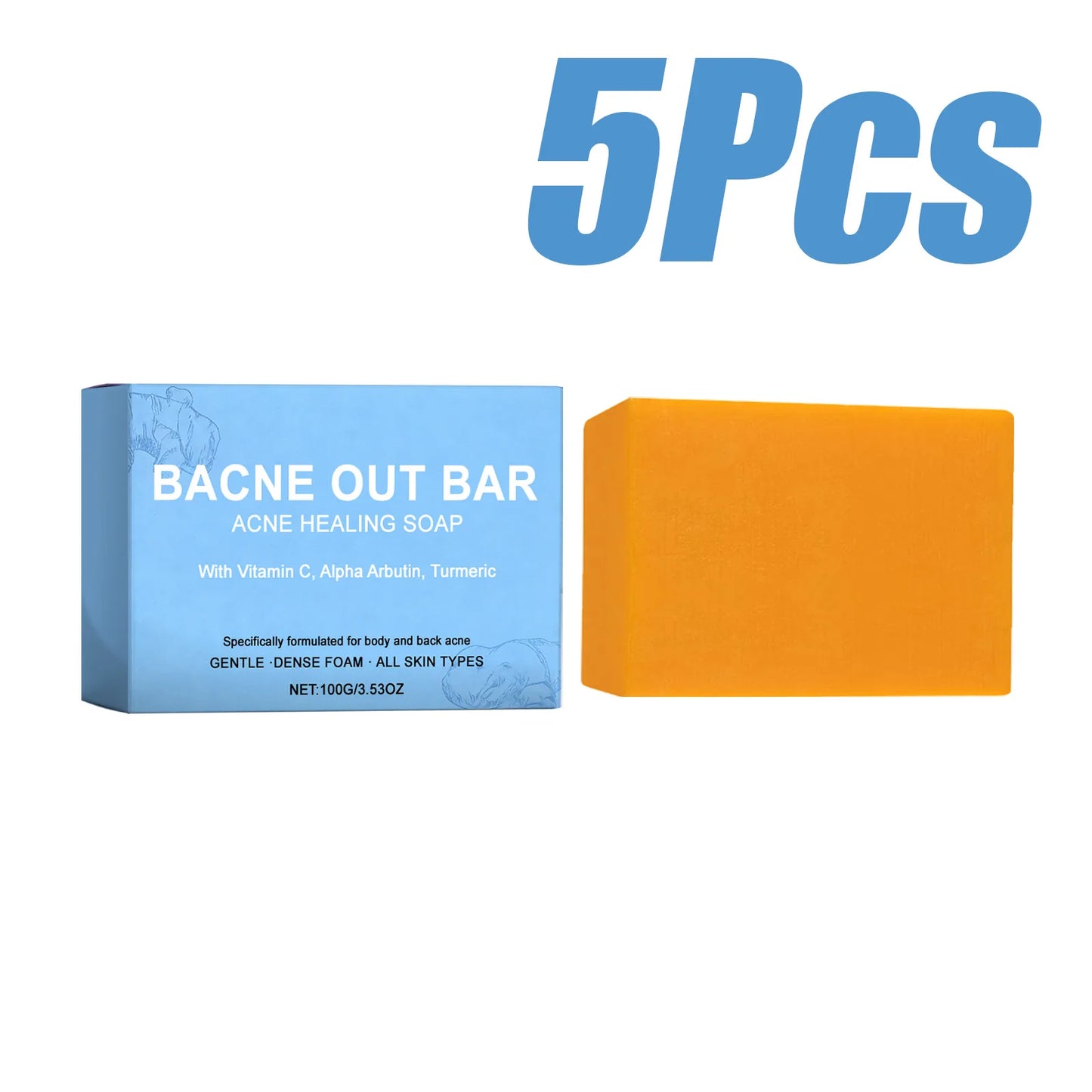 Brightening Anti-Acne Soap – Vitamin C, Turmeric & Salicylic
