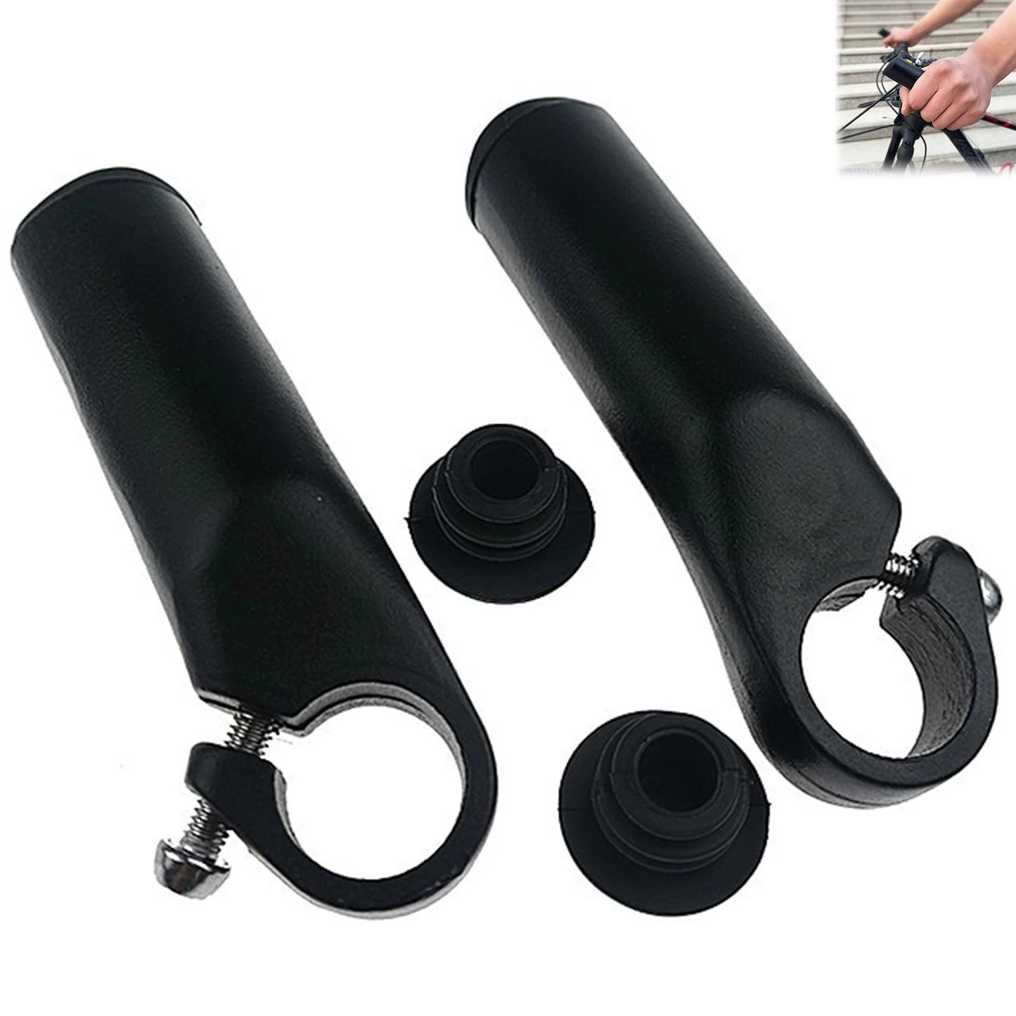 Universal Bike Handlebar Grips Ergonomic Design Mountain Bicycle Bar Ends for Beach Cruiser Scooter Bike Peaceful Pleasures Health and Wellness