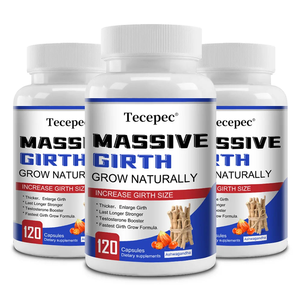 Men's Vitality Support Capsules Ashwagandha Tribulus Terrestris Supports Stamina Strength Immune Health Fights Fatigue Natural H Peaceful Pleasures Health and Wellness 120 count-3 bottle