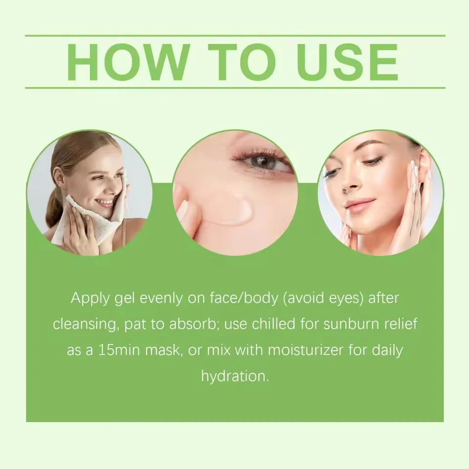 SADOER Aloe Vera Gel – Hydrating Moisturizer for Face & Body