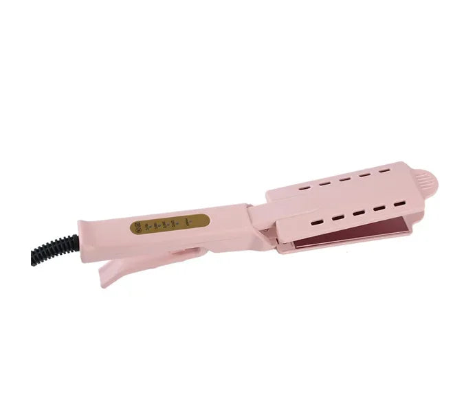 Pink Hair Straightener Four-gear Temperature Adjustment Ceramic Tourmaline Ionic Flat Iron Hair Straightener Women Widen Panel Peaceful Pleasures Health and Wellness NO BOX UK China Mainland