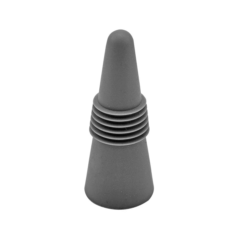 1PC Wine Stoppers Beverage Bottle Sealer Soft Silicone Wine Bottle Stoppers Corks with Grip Top for Keeping Wine Champagne Fresh Peaceful Pleasures Health and Wellness Grey