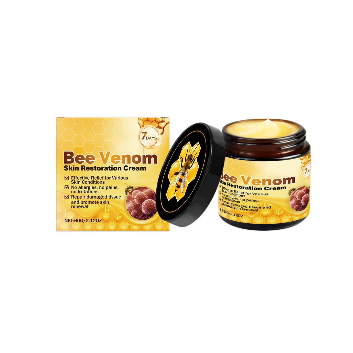 Bee Venom Cream 60g | Moisturizing & Skin Smoothing Body Cream
