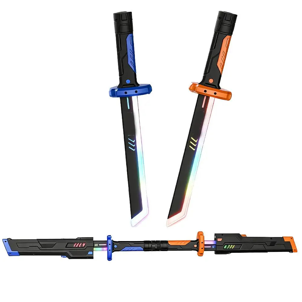 Colorful Glowing Sword Toys for Kids and Adults Peaceful Pleasures Health and Wellness 1SET