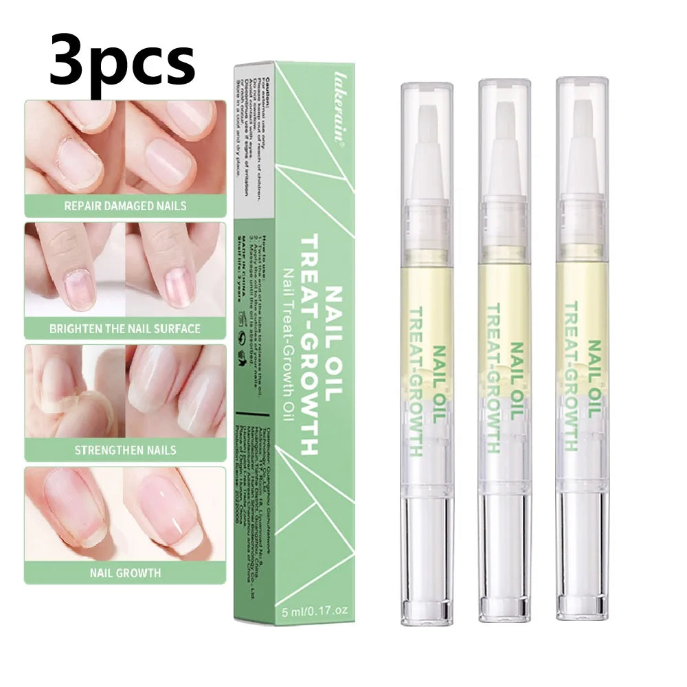 3 Counts Nail Growth Oil For Strength and Moisture Organic Nail Care Blend Nourishing Oil Nail Care Nail Art Brotherpen Cosmetic Peaceful Pleasures Health and Wellness 3pcs