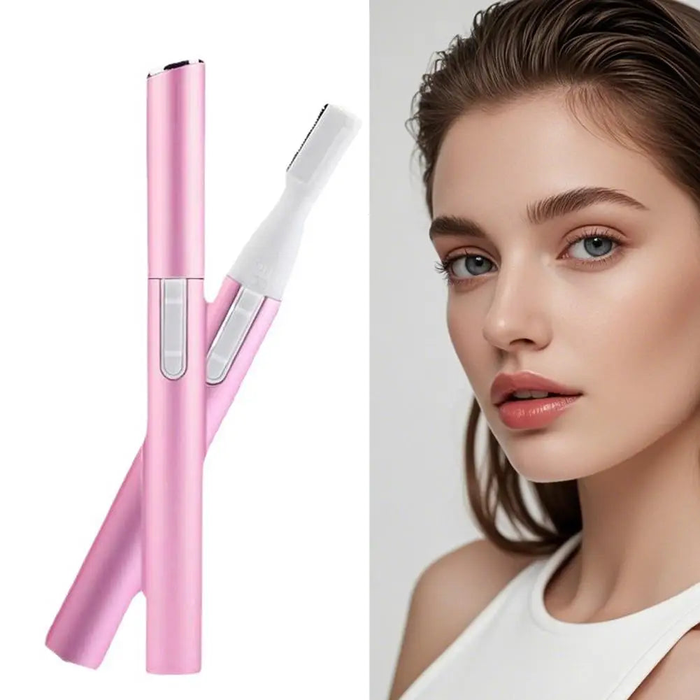 All-in-1 Facial Hair Trimmer with Rinseable Blades for Women, Battery-Powered for Eyebrows, Face Hair, Nose, Ear, Light Grooming Peaceful Pleasures Health and Wellness
