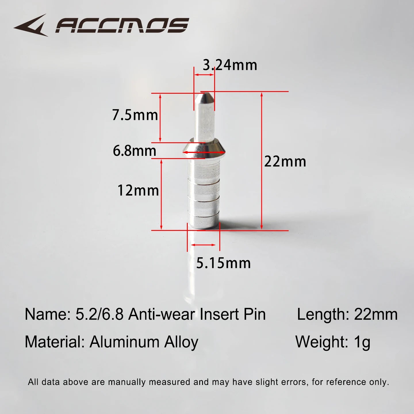Nock Pin ID3 Aluminum Arrow Tail Shaft Archery Shooting Accessories