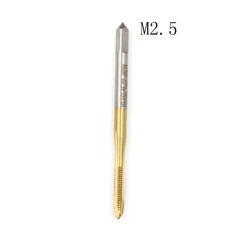 HSS Metric Thread Tap Set M2–M8 Straight Flute Screw Plug Tap Thread Tap Peaceful Pleasures Health and Wellness M2.5